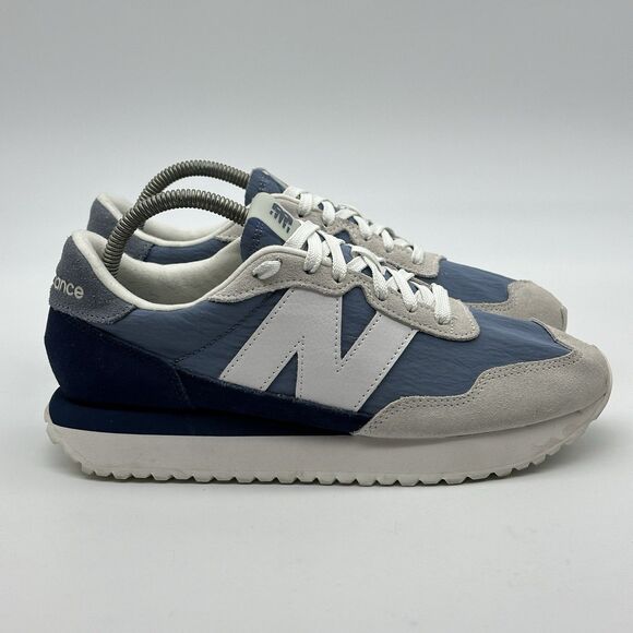 New Balance 237 Women's 9.5 Mens 8 Gray Blue Lifestyle Retro Running WS237PI - Picture 4 of 16